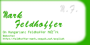 mark feldhoffer business card